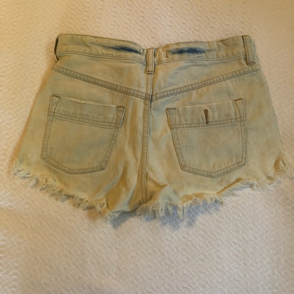 Free People Distressed Jean Shorts - Picture 2 of 3